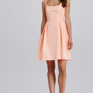 Shoshanna Svetlana Neon Coral Dress. EUC.